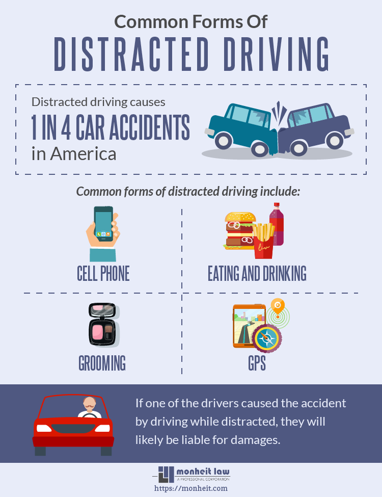common forms of distracted driving