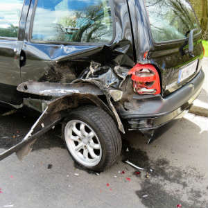 damage to a car from an accident