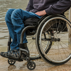 disabled in wheelchair