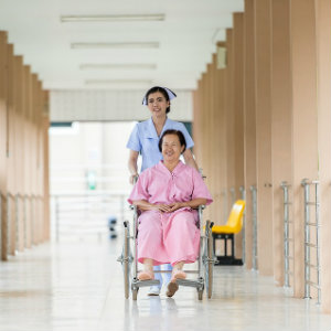 nursing home patient wheelchair