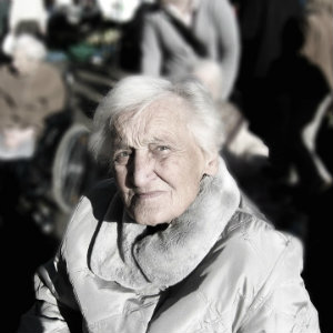 older woman with dementia