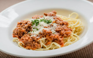 plate of spaghetti