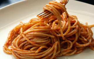 plate of spaghetti