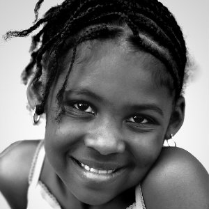 smiling young african american girl